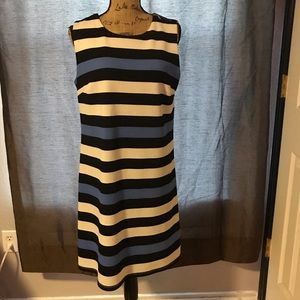 Black/Blue/White Stripped Dress